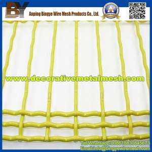 Durable Decoration PVC Coated Crimped Wire Mesh